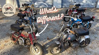 1968 to 1971 Honda Z50 Mini Trail Differences KO K1 K2 [upl. by Secunda]