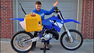 I put Diesel in my 2 stroke dirt bike and this is what happened [upl. by Yntruoc825]