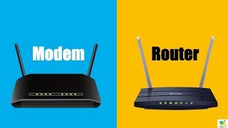 Difference Between Modem and Router  Modem vs Router  Similarities [upl. by Imoian]