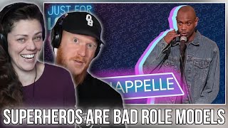 Dave Chappelle  Super Heroes Are Bad Role Models REACTION  OB DAVE REACTS [upl. by Brucie]