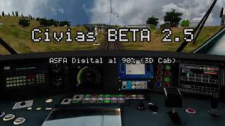 Civias Renfe Operadora Open Rails funcionamiento ASFA Digital [upl. by Nylzzaj]