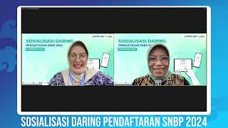 Sosialisasi Daring Pendaftaran SNBP 2024 [upl. by Artened]