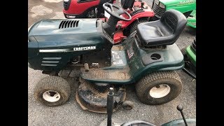 How to replace the blade belt on a sears craftsman lawn tractor [upl. by Neih]