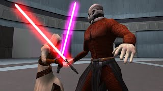 Jedi Revan vs Darth Malak  Star Wars Jedi Knight Jedi Academy NPC Battle [upl. by Mistrot]