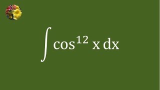 Evaluating the indefinite integral using complex numbers and binomial theorem [upl. by Edylc485]