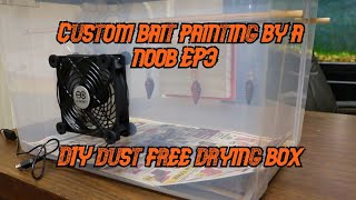 Custom bait painting by a noob EP3 DIY dust free drying box [upl. by Schreib]