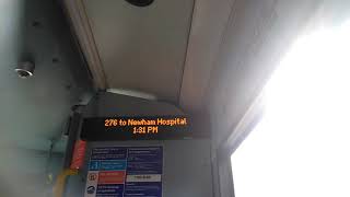 276 to Newham Hospital [upl. by Aikemehs]