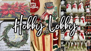 HOBBY LOBBY NEW HOLIDAY DECOR • CHRISTMAS SHOP WITH ME [upl. by Springer417]