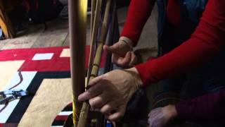 How to wind a warp for a back strap loom [upl. by Beltran]