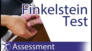 Finkelstein Test  De Quervains Tenosynovitis [upl. by Naujal]