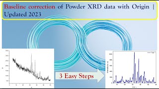 XRD Baseline Correction with Origin in 3 easy steps  Origin Software  2023 [upl. by Ccasi]