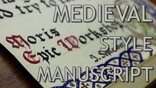 Medieval Style Manuscript  Making of [upl. by Leuamme]