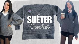 SUETER TEJIDO A CROCHET [upl. by Hasan]