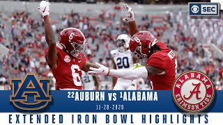 22 Auburn Tigers vs 1 Alabama Crimson Tide Extended Highlights  CBS Sports HQ [upl. by Ainsley337]