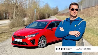 Kia Ceed GT 7GangDCT 2020 204 PS Hot Hatch im Review Test Fahrbericht [upl. by Yenalem263]