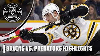 Boston Bruins vs Nashville Predators  Full Game Highlights [upl. by Arihsa596]