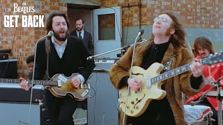 quotTraveling on the One After 909quot Official Clip  The Beatles Get Back  Rooftop Concert [upl. by Azilef]