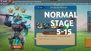 Lords mobile normal stage 515 f2pUndead honour normal stage 515 [upl. by Shanleigh]