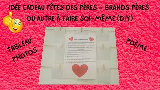 IDÉE CADEAU FÊTES DES PÈRES  GRANDS PÈRES OU AUTRE À FAIRE SOIMÊME DIY [upl. by Ditter511]