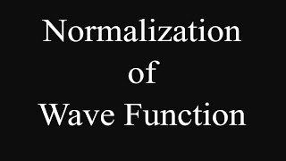 Normalization of Wave function with numerical [upl. by Adnohs]