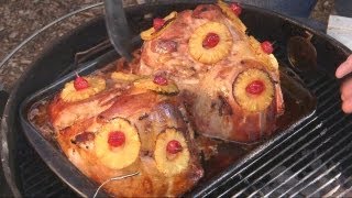 How to grill Ham with Pineapple amp Bacon  Recipe [upl. by Nalym]