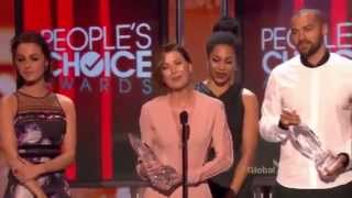 Greys Anatomy Favorite Network TV Drama  Peoples Choice Awards 2015 [upl. by Noiraa551]