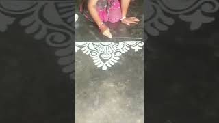 Somple Alpona Short alponadesign youtube rangoli rangolidesigns jhoti [upl. by Marjorie]