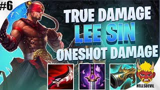 TRUE DAMAGE LEE SIN ONESHOT DAMAGE  Lee Sin Wild Rift Gameplay amp Guide  True Damage Series 6 [upl. by Aneed]