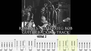 RAMONES  Blitzkrieg Bop GUITARLESS BACKING TRACK  TAB [upl. by Goldin]