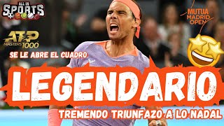 RAFAEL NADAL da CÁTEDRA en la CAJA MÁGICA y hace estremecer al mundo del tenis con un TRIUNFO ÉPICO [upl. by Whiting798]