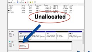 Fix unallocated Hard Drive [upl. by Latsirk]