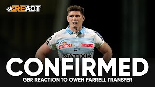 GBR React to Owen Farrells confirmed move to Racing 92 178 [upl. by Ymirej157]