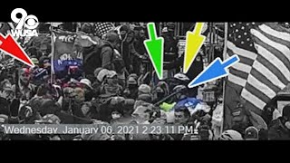 WATCH Slowed down video shows moment Capitol Officer Sicknick assaulted by rioters [upl. by Akenihs]