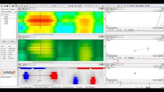 Eddyfi Tangential eddy current array TECA Test with Specimen [upl. by Dulsea]