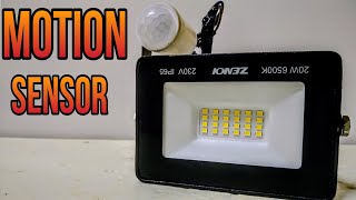 how to install a motion sensor for floodlight🔥😮electronic diy [upl. by Hoj300]