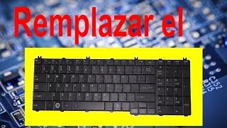 ToshibaSatellite C855D DesarmarDesmontar el Teclado  GizmoTij [upl. by Anilram]