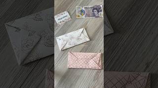 How to make an envelope without tape or glue diy envelope shorts origami how howto papercraft [upl. by Coniah641]