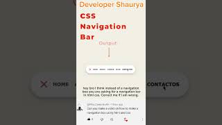 navigation bar in html css coding webdesign [upl. by Edmunda]