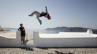 Freerunning flips spins and twists take over Greece [upl. by Nils]