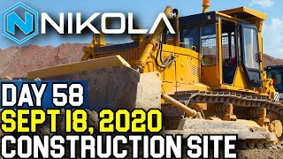 Nikola Factory Construction Update September 18 2020 vs Tesla Giga Texas NKLA Stock Analysis [upl. by Enihpled]