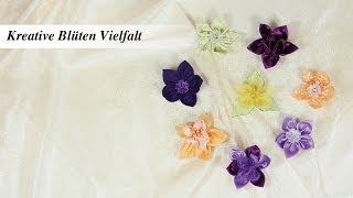 Ideen mit Herz  Stoffblüten leichtgemacht [upl. by Jerroll]