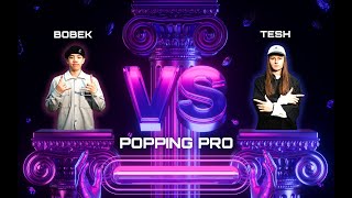 Bobek vs Tesh 18 Popping Pro dance battle on Back to the future battle 2024 [upl. by Elbertina]