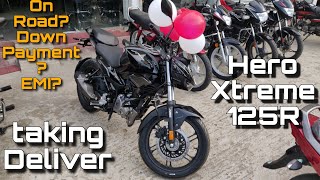 Taking Delivery Of Hero Xtreme 125R  Price  Down Payment  EMI  Details Review  Best 125cc Bike [upl. by Mallissa134]