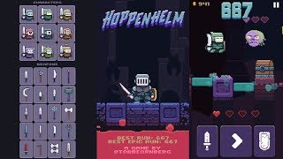 Hoppenhelm AndroidiOS  All Knights and Weapons showcase After update [upl. by Abebi]