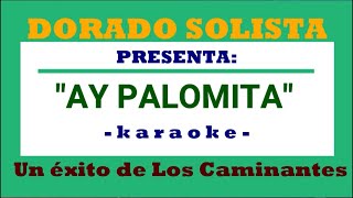 AY PALOMITA LOS CAMINANTES KARAOKE DORADO [upl. by Ric607]