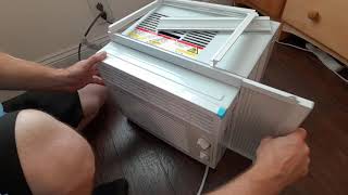 How to Assemble and Install a Small Window AC Unit 5000  6000 BTU [upl. by Derna79]