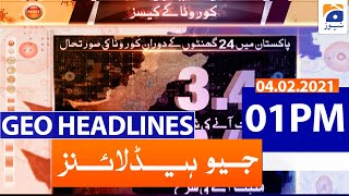 Geo Headlines 01 PM  4th February 2021 [upl. by Atir25]