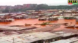 NAIROBI FLOODS  Situation at Mathare Slums [upl. by Boswell]