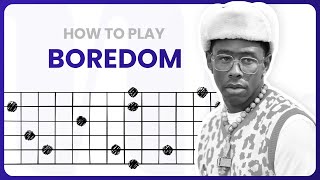 Boredom  Tyler The Creator  POV GUITAR TUTORIAL Part 1 [upl. by Tjon]