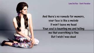 Lana Del Rey  Dark Paradise  Lyrics [upl. by Mcwilliams]